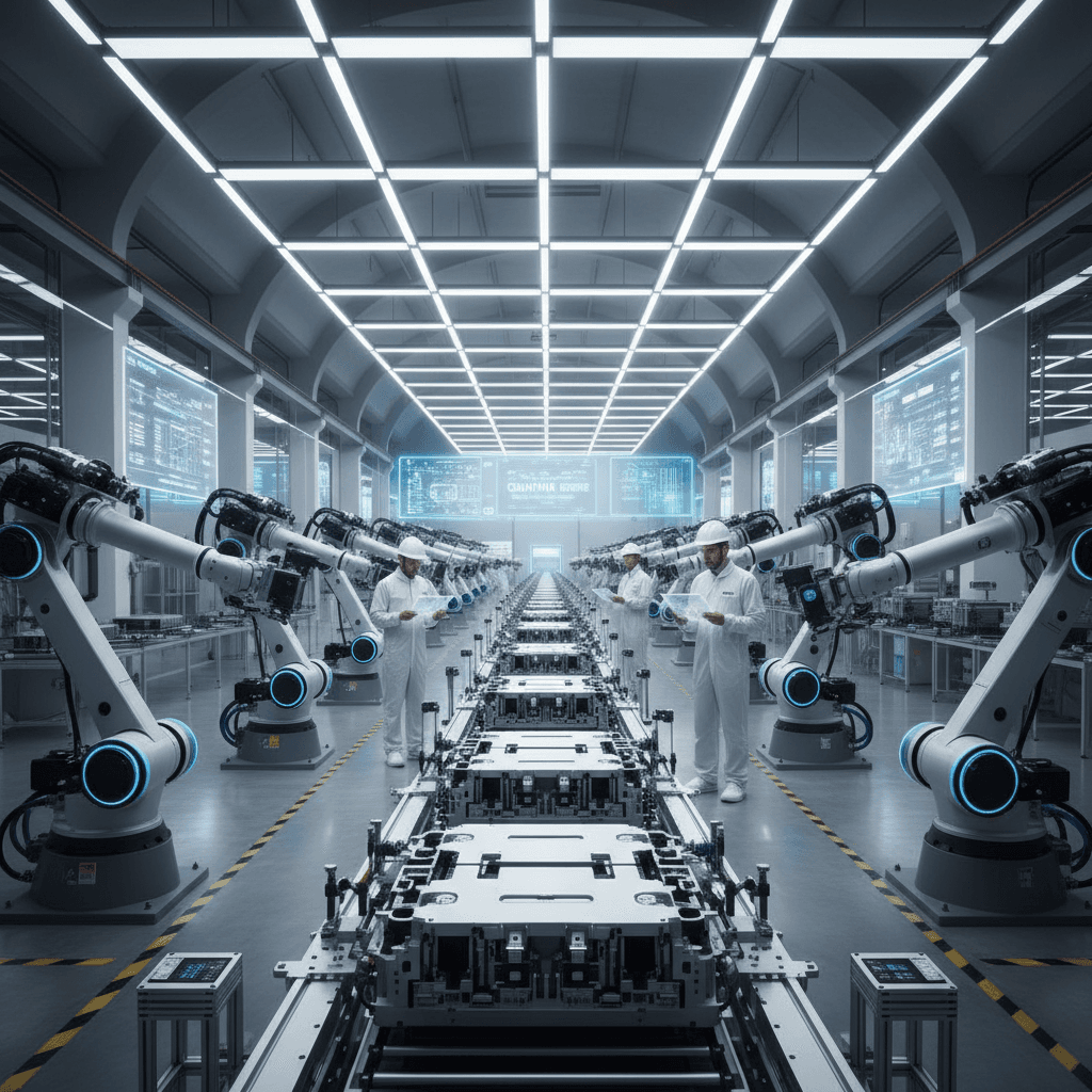 EV battery factory assembly line