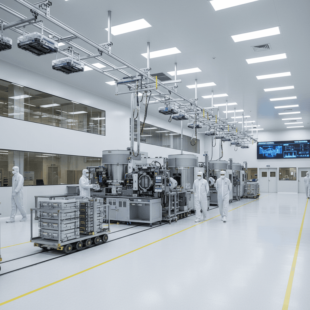 Semiconductor manufacturing facility with precision equipment