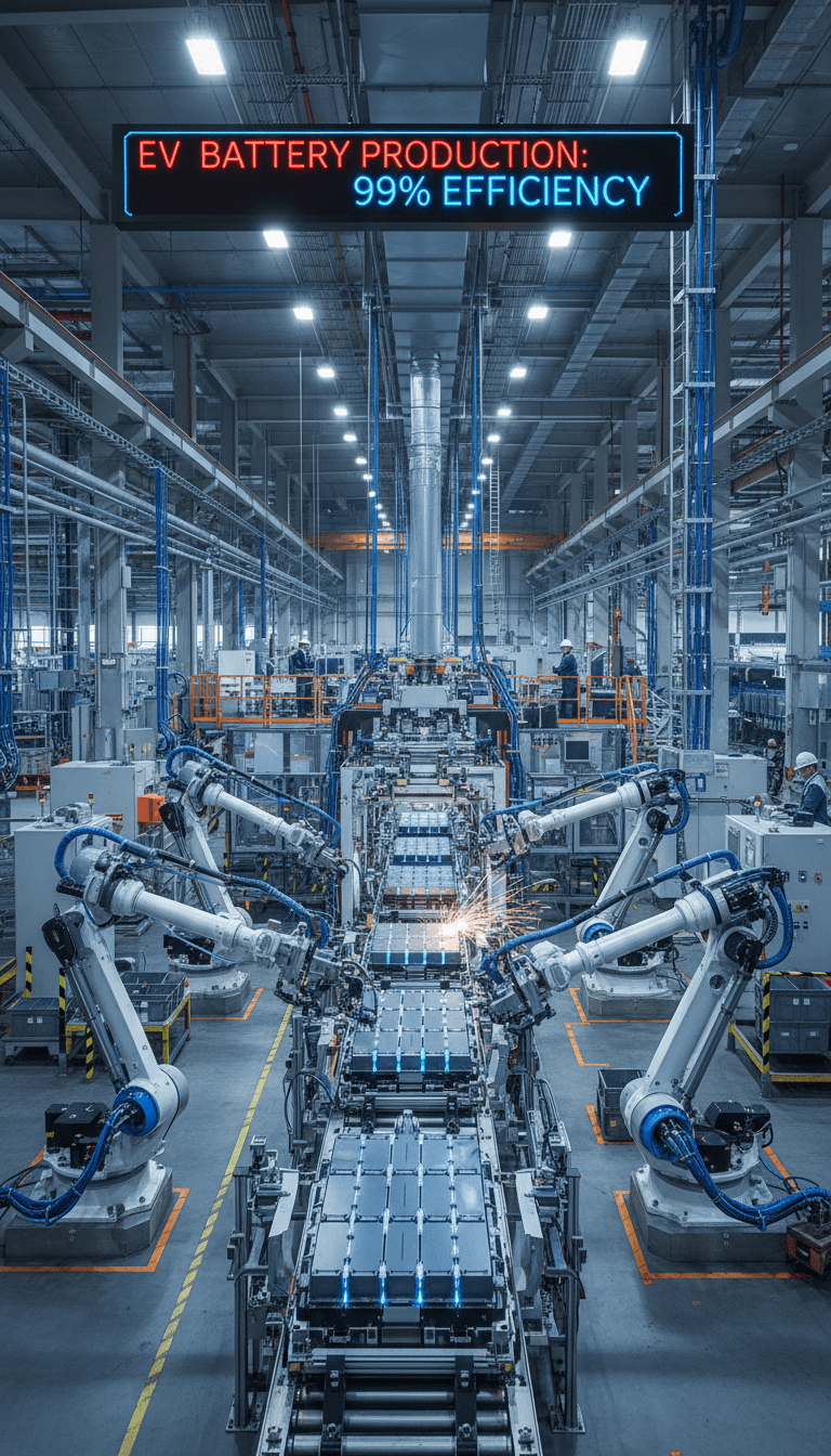 EV battery factory production line