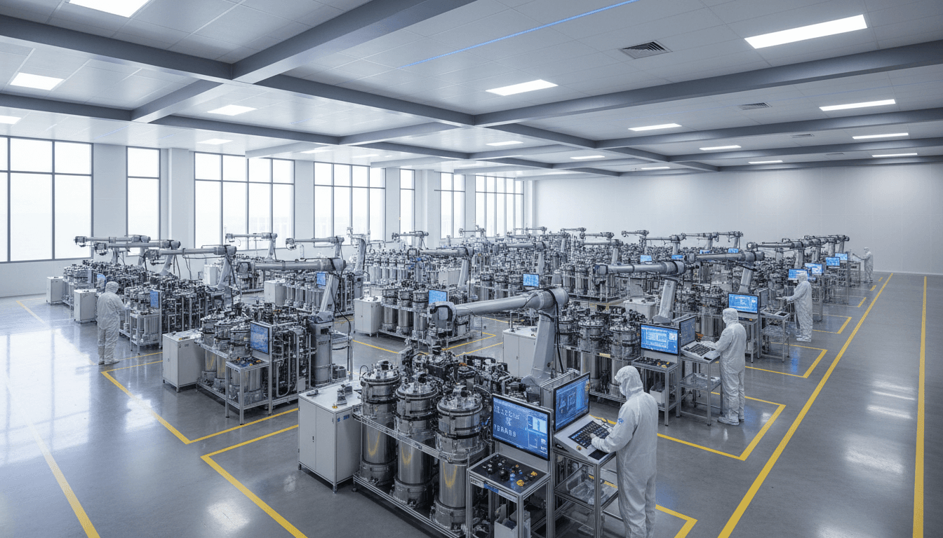 EV battery factory production infrastructure